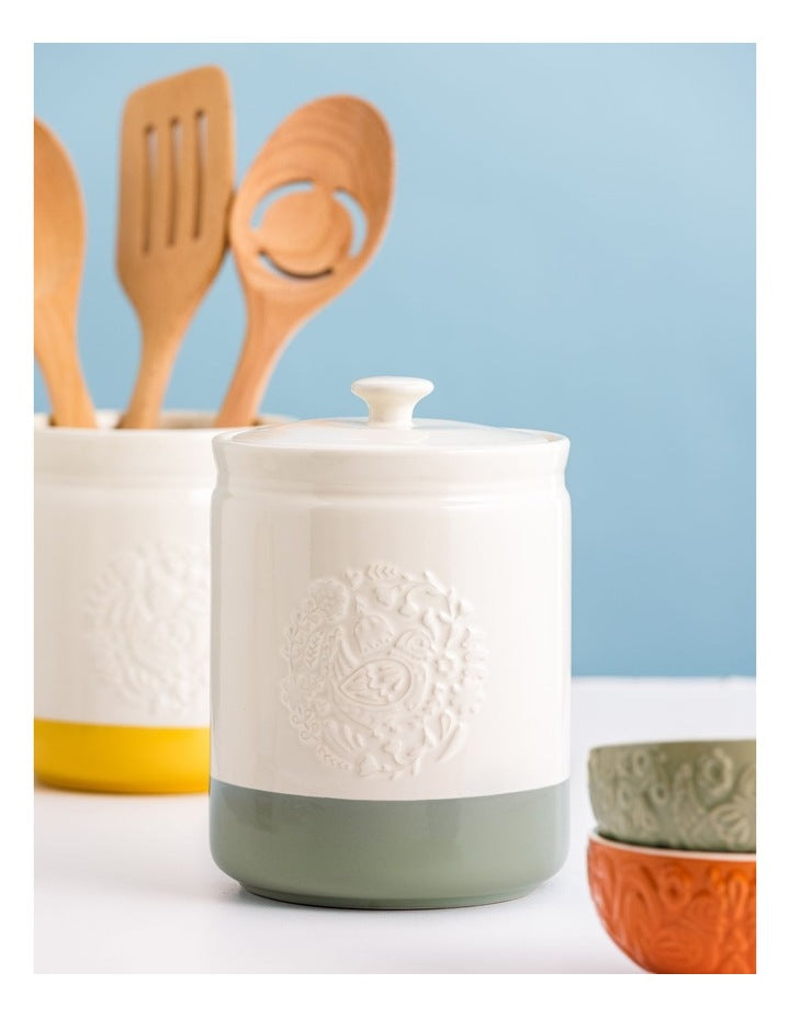 Home To Roost Large Storage Jar 1.5L in Cream