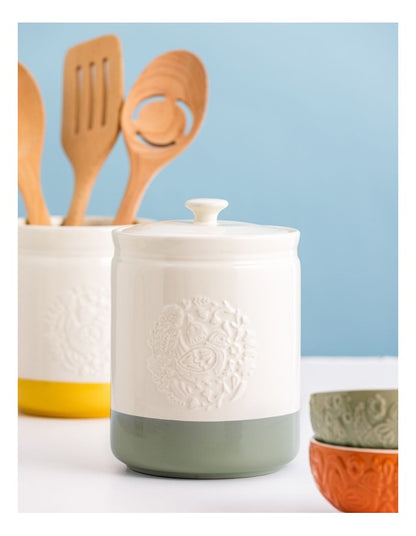 Home To Roost Large Storage Jar 1.5L in Cream