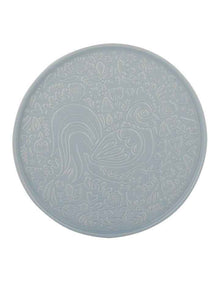 Home To Roost Round Platter 30 x 2cm in Blue