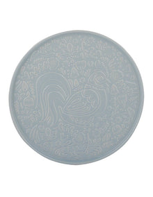Home To Roost Round Platter 30 x 2cm in Blue