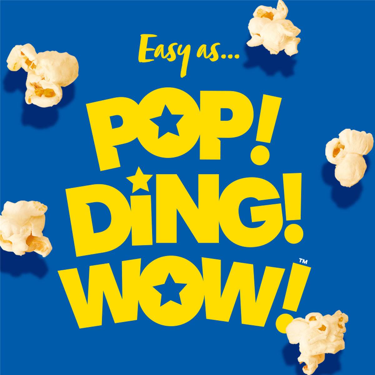 Poppin Microwave Popcorn Triple Butter Flavour Explosion 100g