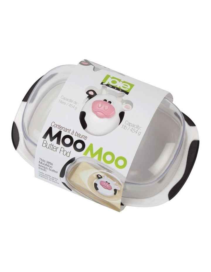 Moo Moo Butter Dish in White