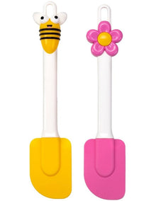 Bee And Flower Spatulas 2 Piece in Multi
