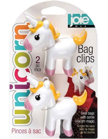 Unicorn Bag Clips in White