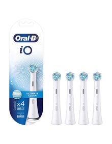iO Ultimate Clean Replacement Brush Heads - White, 4 Pack