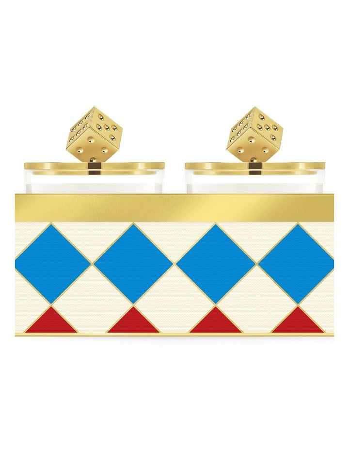 Decorated Candle Duo