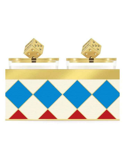 Decorated Candle Duo