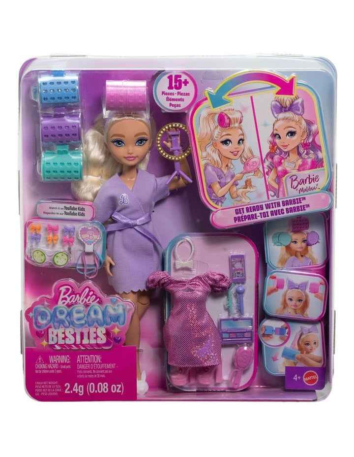 Dream Get Ready With Barbie Malibu Fashion Doll