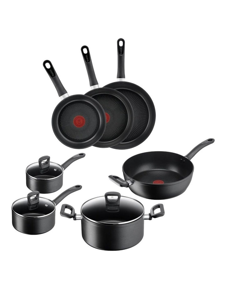 Sensation Force Induction Non-Stick 7pc Set in Black