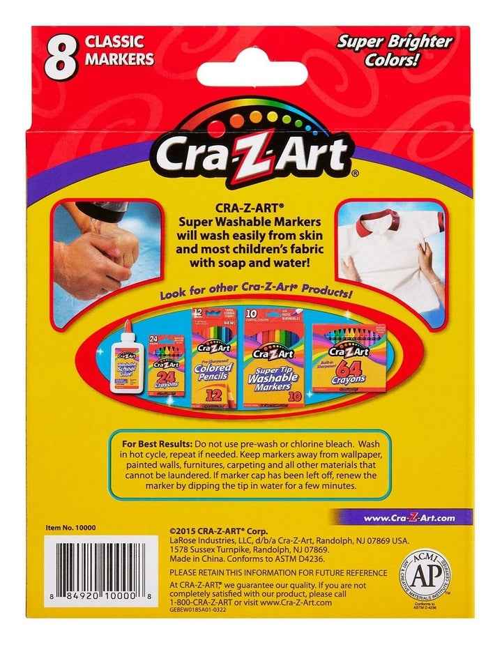 Bold Colour Markers 8 Pack