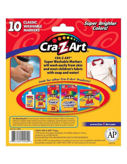 Super Washable Markers 10 Piece
