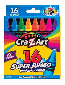 Super Jumbo Washable Crayon 16 Pieces