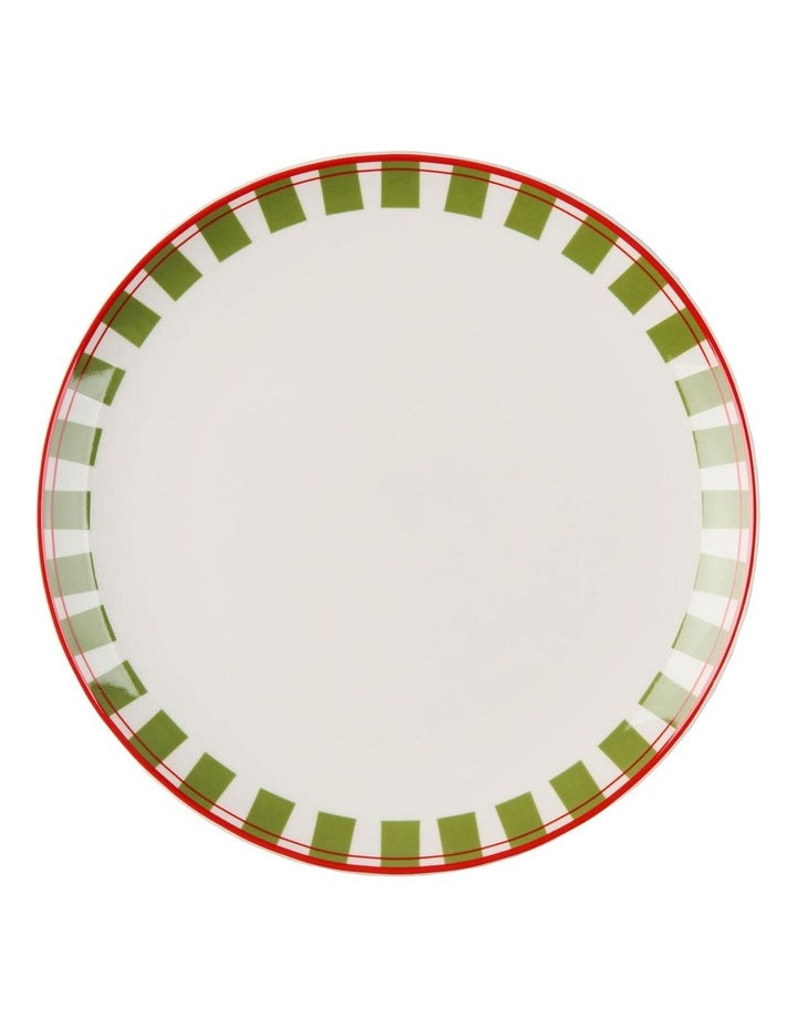 Winnie Dinner Set 12 Pieces in Red/Green