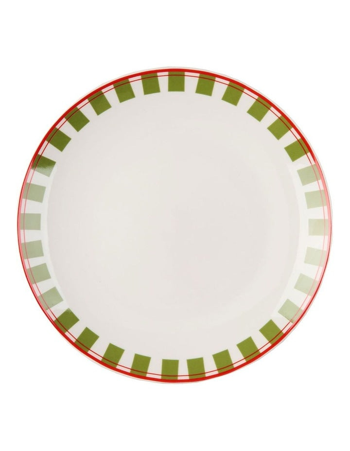 Winnie Dinner Set 12 Pieces in Red/Green