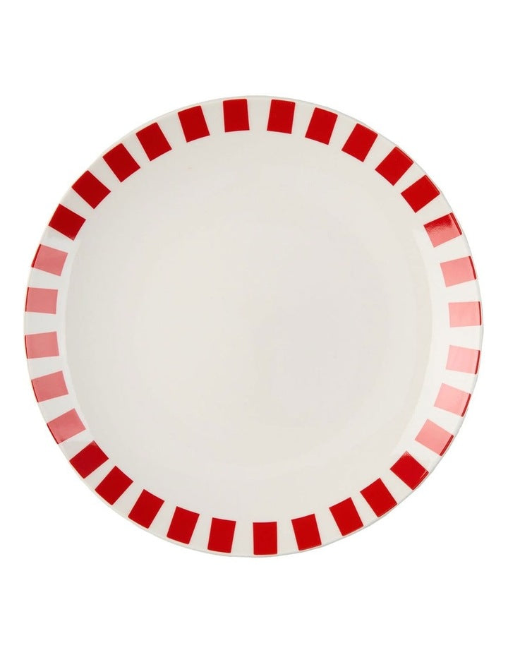Winnie Dinner Set 12 Pieces in Red/White