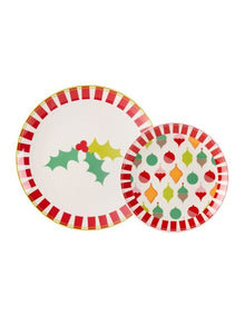 Jollie Plate Set 16 Pieces in Red