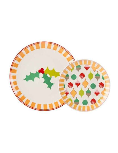 Jollie Plate Set 16 Piece in Yellow