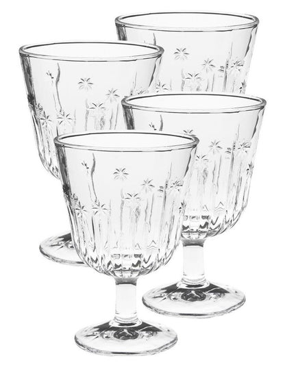 Jollie Wine Glass Set 4 Pieces in Clear