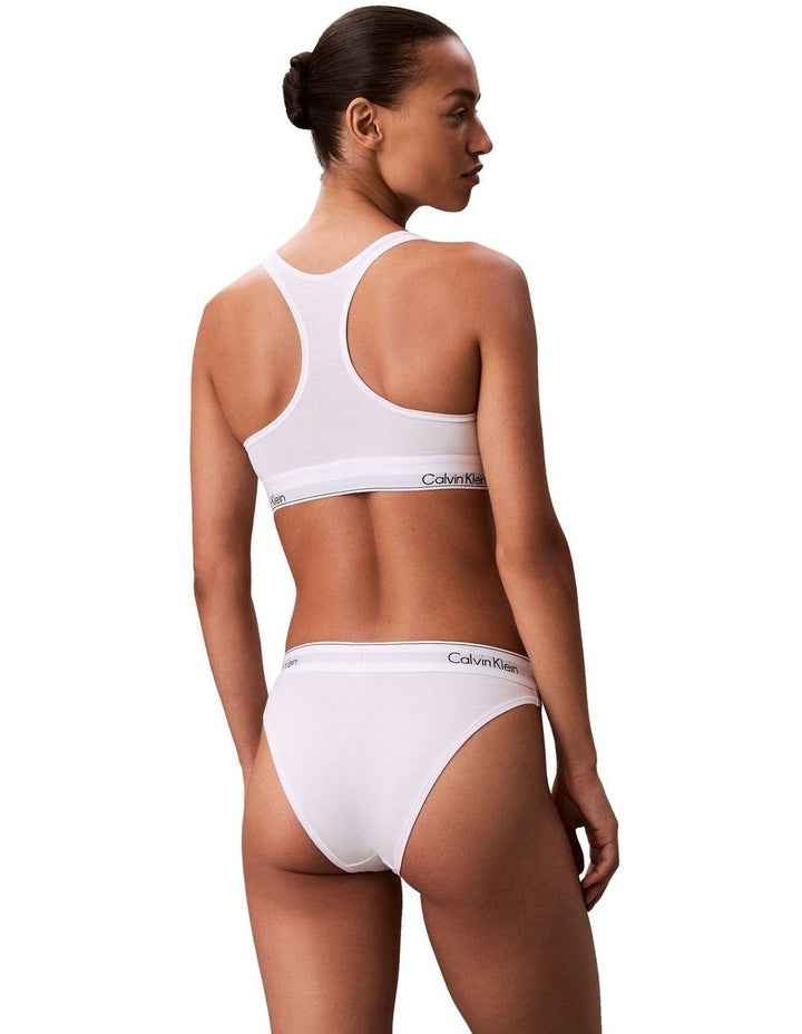 Icon Cotton Modal Unlined Bralette in White