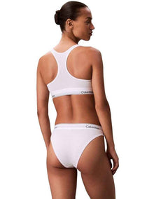 Icon Cotton Modal Unlined Bralette in White
