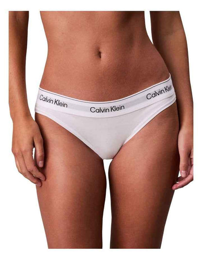 Icon Cotton Modal Bikini Brief in White