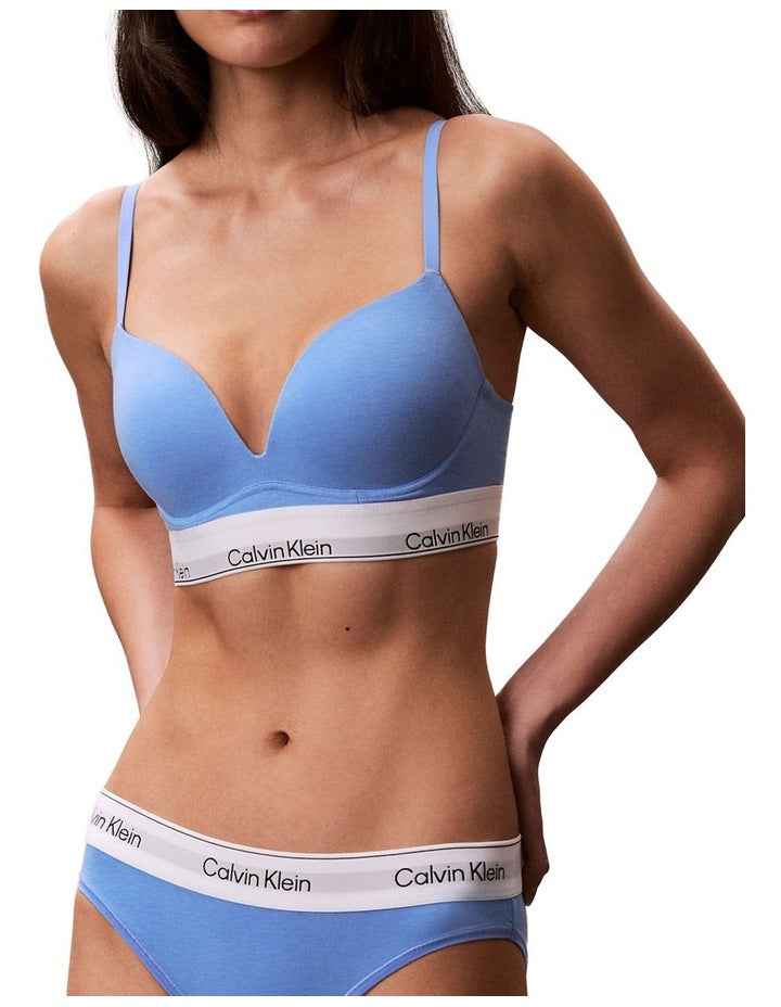 Icon Cotton Modal Bikini in Blue Descent
