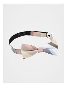 Poly Stripe Bow Tie