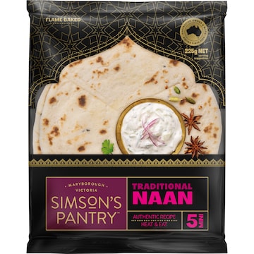 Simson's Pantry Mini Naans Plain 5 pack