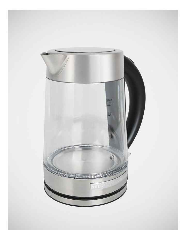 Crystal Clear Glass Kettle 1.7L CGK862 in Silver