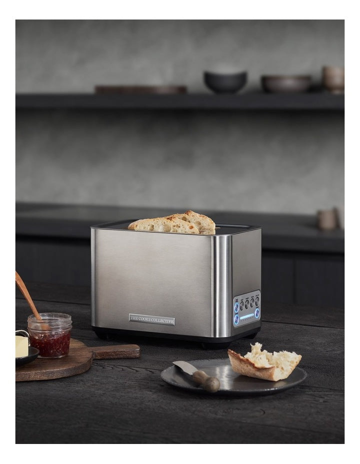 Dual Toaster with Auto Lift in Silver