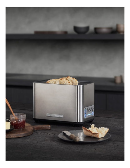 Dual Toaster with Auto Lift in Silver