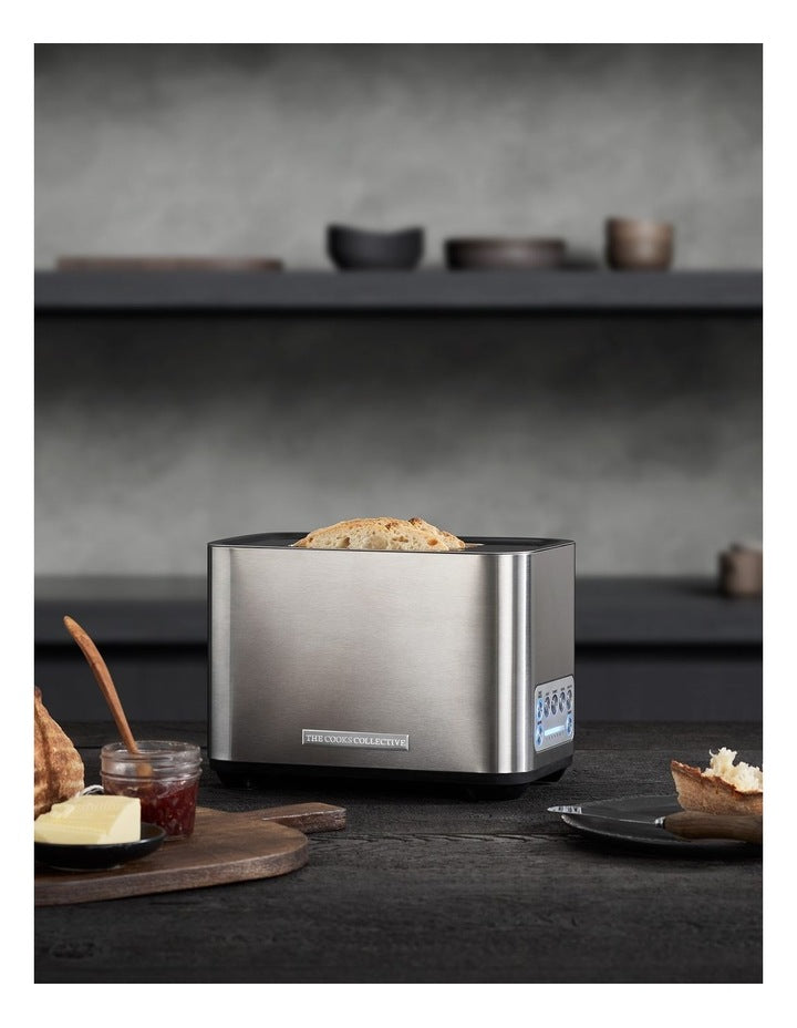 Dual Toaster with Auto Lift in Silver