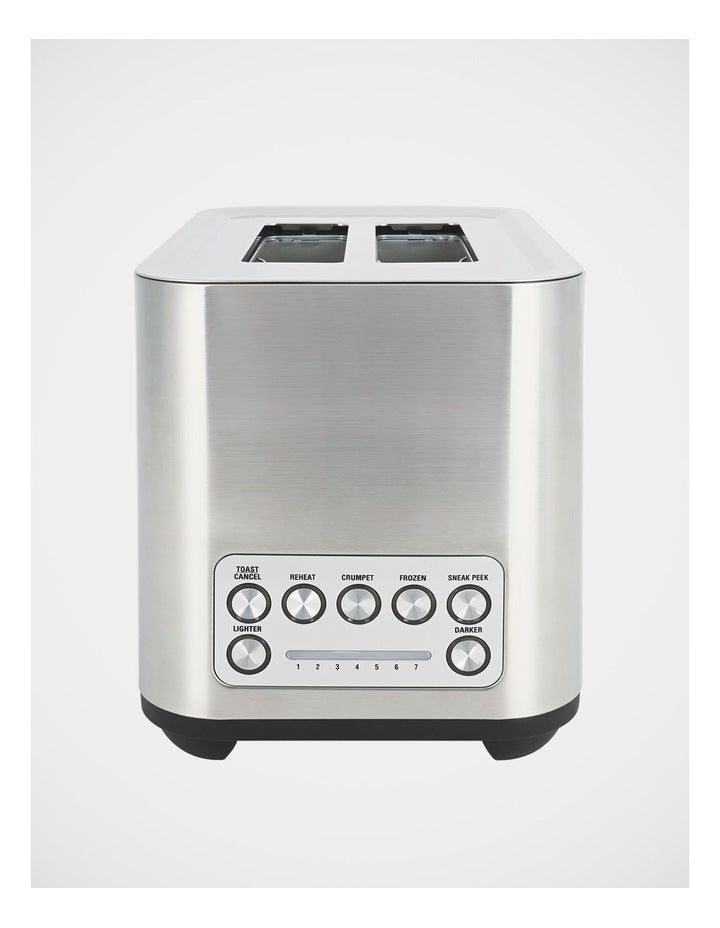 Dual Toaster with Auto Lift in Silver
