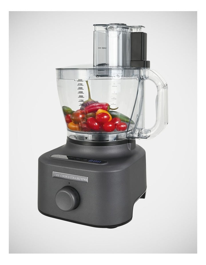Precision Blade Food Processor and Accessories CFP368 in Grey