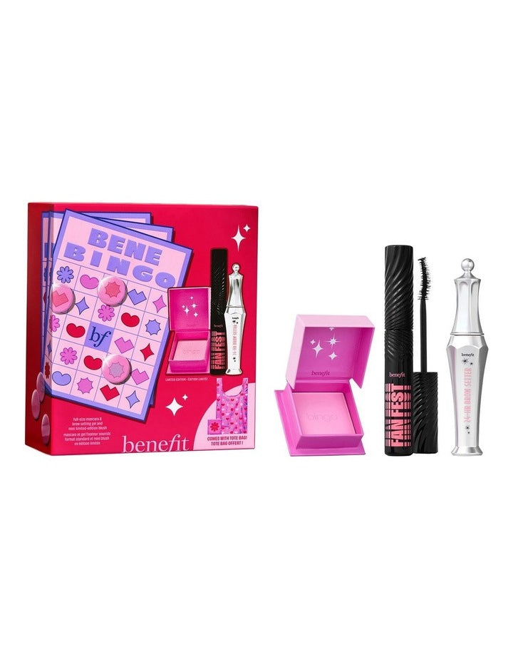 Benebingo Full-size Mascara, Brow Setting Gel And Mini Limited-Edition Blush