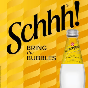 Schweppes Indian Tonic Water Mixer Glass Bottle Multipack 300mL x 4 pack