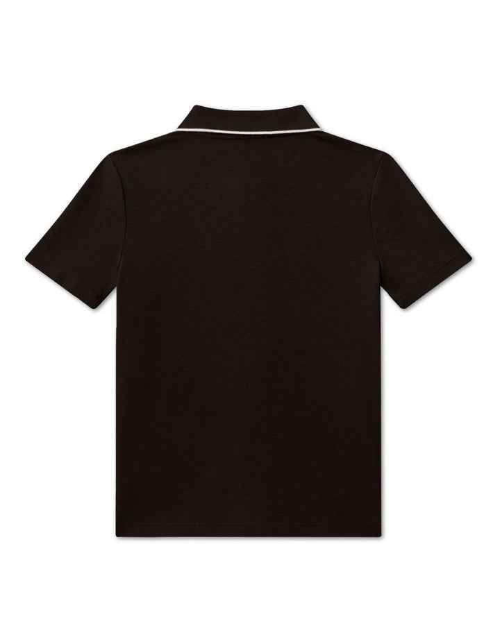 Pique Polo Shirt (8-16 Years) in Black