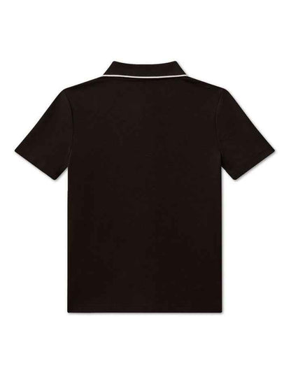 Pique Polo Shirt (8-16 Years) in Black