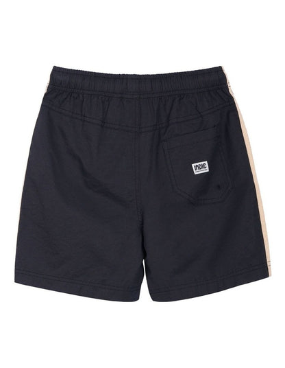 The All Day Stripe Swim Trunk (8-16 Years) in Black