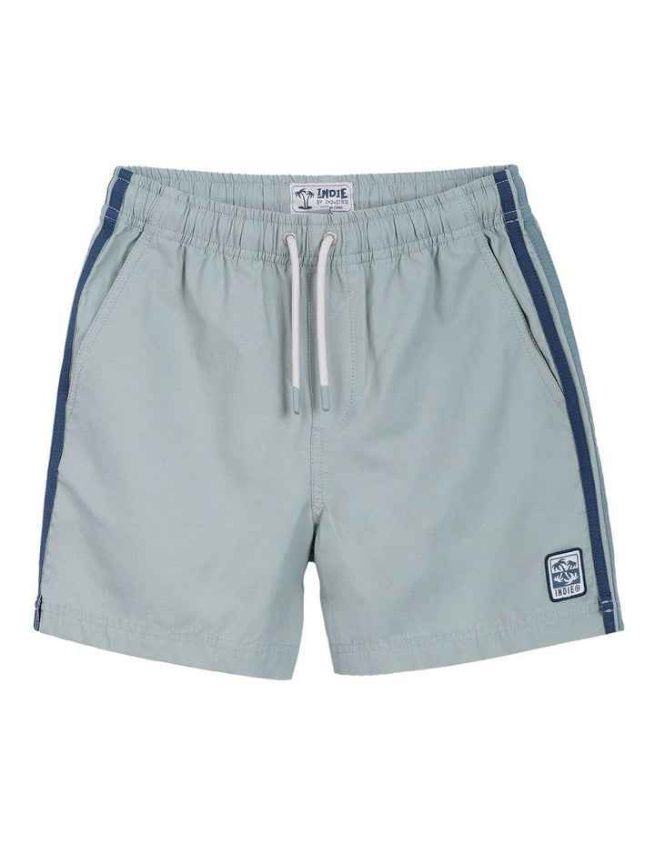 The All Day Stripe Swim Trunk (3-7 Years) in Meadow