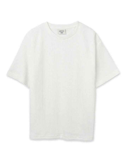 Veneto Waffle Tee (8-16 Years) in Chalk