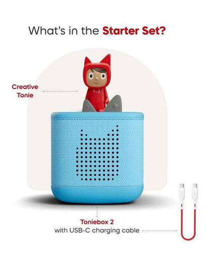 Toniebox 2 Starter Set with Creative Tonie Rubie in Sky Blue