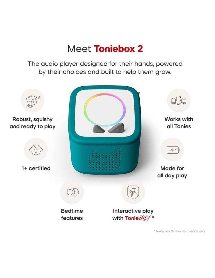 Toniebox 2 Starter Set with Creative Tonie Rubie in Tropical Teal