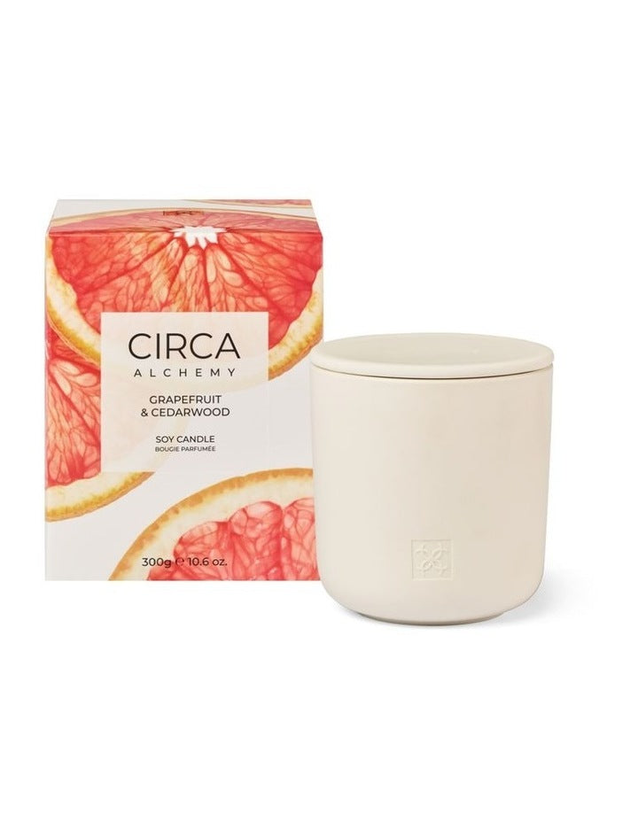 Alchemy Grapefruit And Cedarwood Soy Candle 300g
