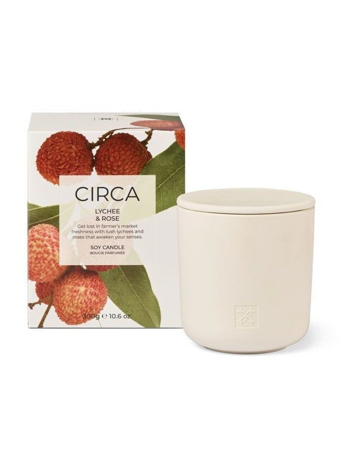Lychee And Rose Soy Candle 300g