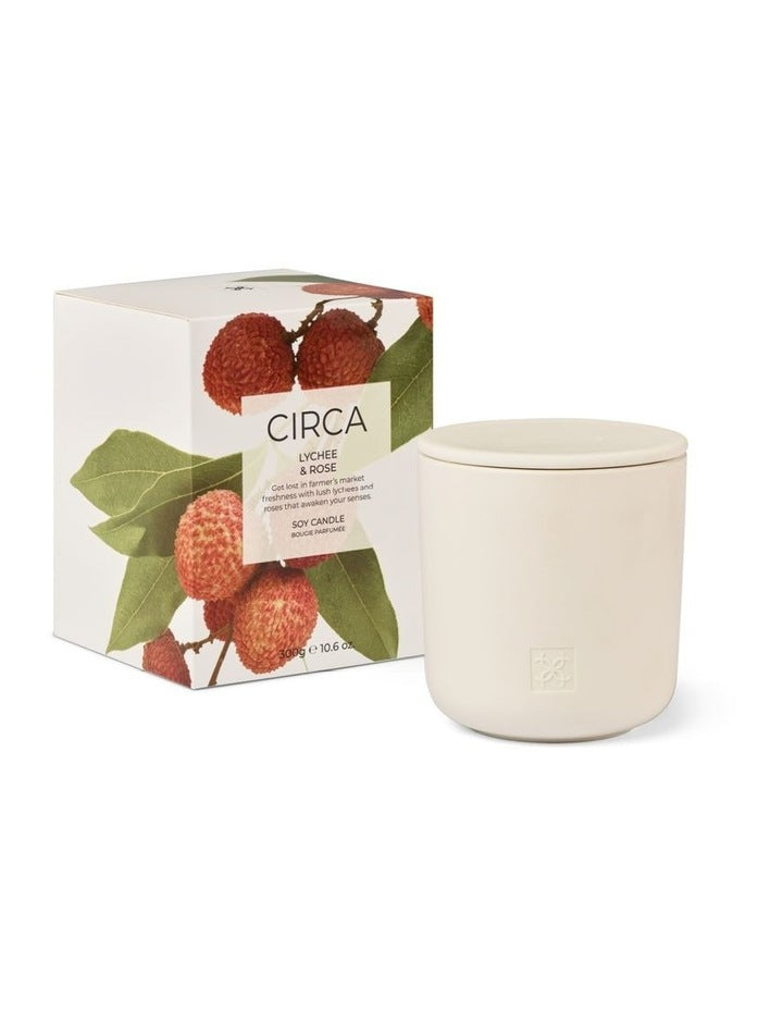 Lychee And Rose Soy Candle 300g