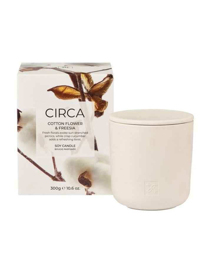 Cotton Flower and Freesia Soy Candle 300g