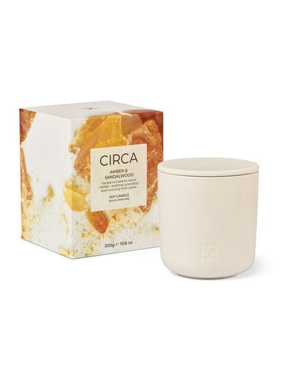 Amber & Sandalwood Soy Candle 300g