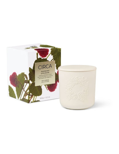 Raspberry And Rhubarb Soy Candle 300g