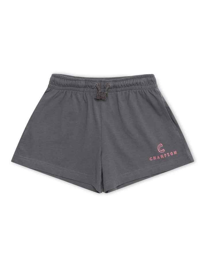Graphic Jersey Short in Grey